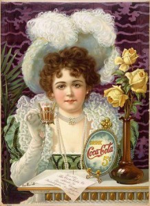 Coca Cola Ad 5 cents - 1900 wikimedia