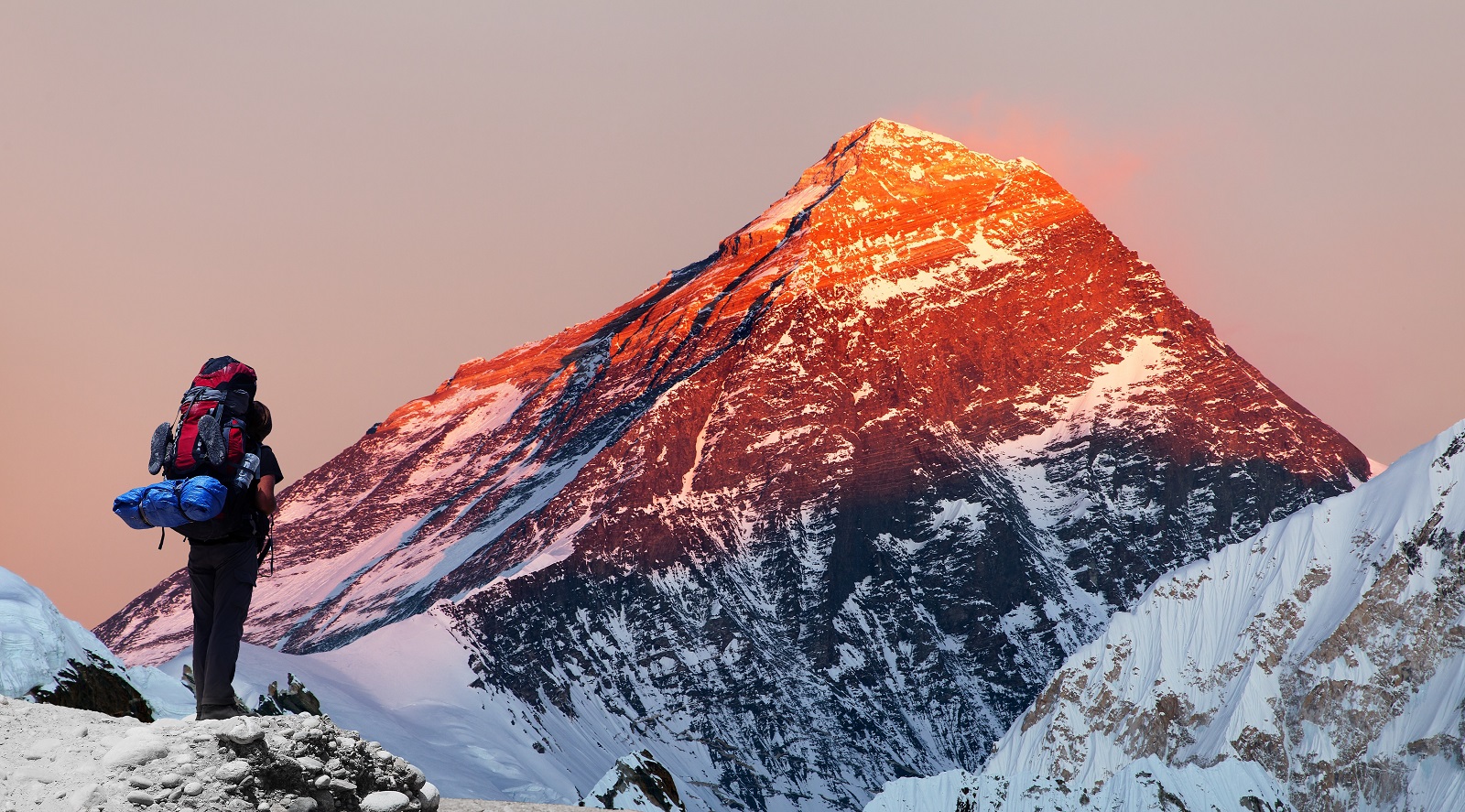 Mount Everest from Gokyo valley